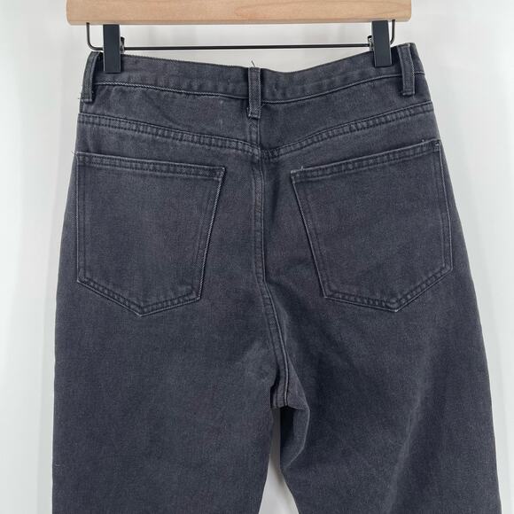 GIANNI BINI Jeans Denim Size 27 Stella Raw Hem Gray Black 100% Cotton Crop NWT - Picture 9 of 16